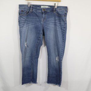 torrid Light Blue Distressed Boyfriend Jeans
